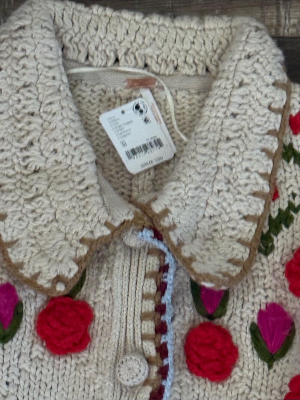 Free People Rosebud Cardigan - size Medium - Picture 4 of 6
